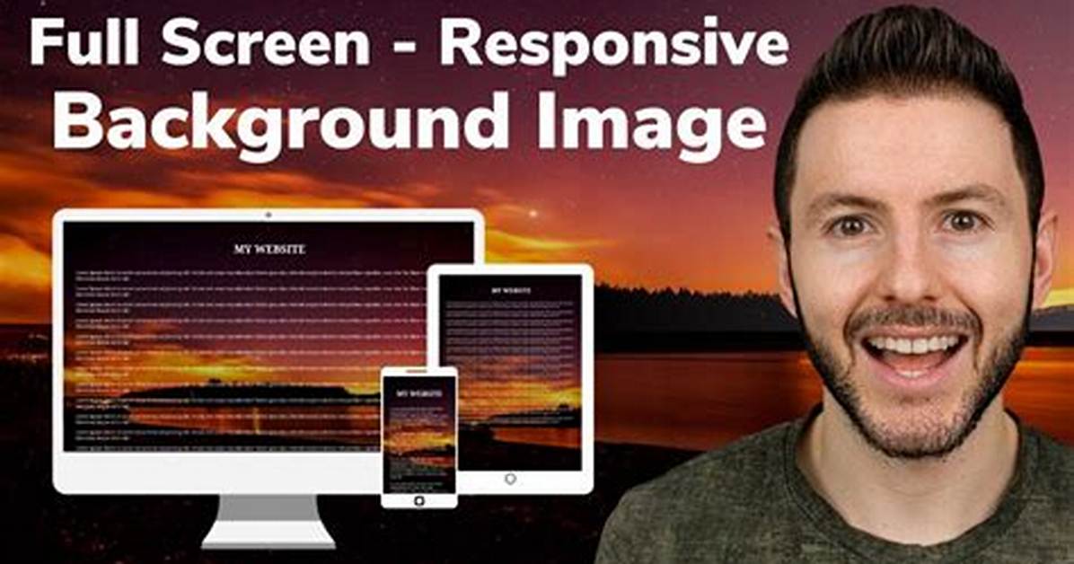 Full-Screen Responsive Background Image