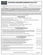 Functional Assessment Screening Tool