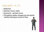 Gallantly Synonym