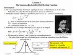 Gaussian Distribution Probability