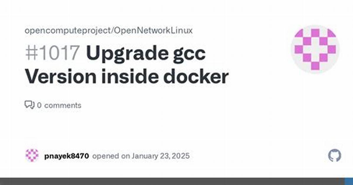 Gcc Version Inside Docker