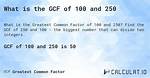 Gcf of 184 and 100