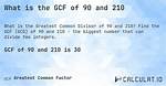 Gcf of 256 and 90