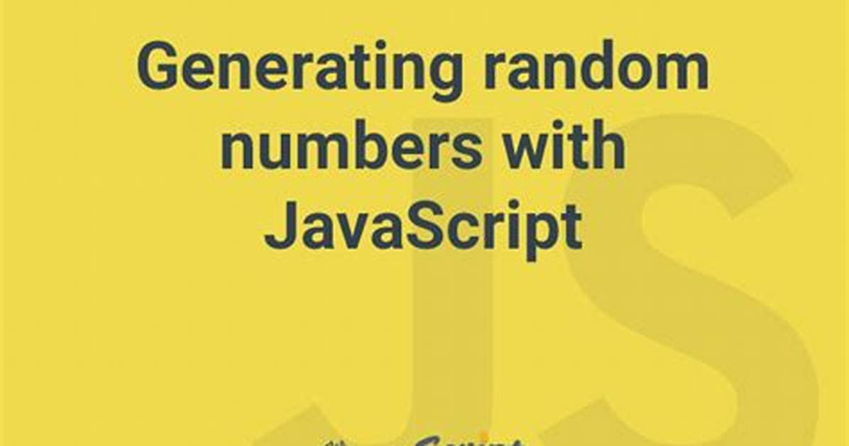Generating Random Whole Numbers in Javascript in a Specific Range