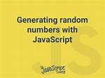 Generating Random Whole Numbers in Javascript in a Specific Range