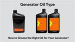 Generator Oil