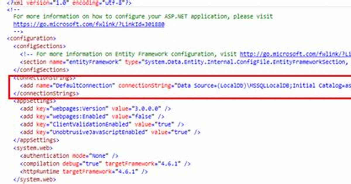 Get Connection String from App. Config