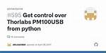 Get Control over Thorlabs Pm100Usb from Python