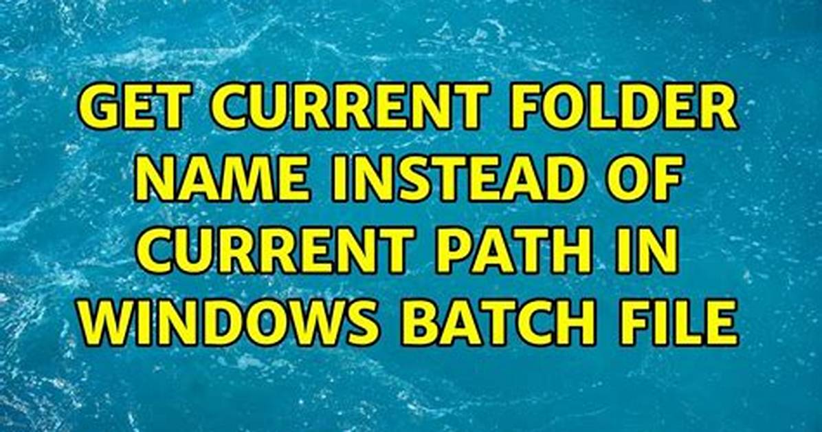 Get Current Folder Path
