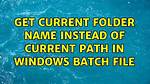 Get Current Folder Path