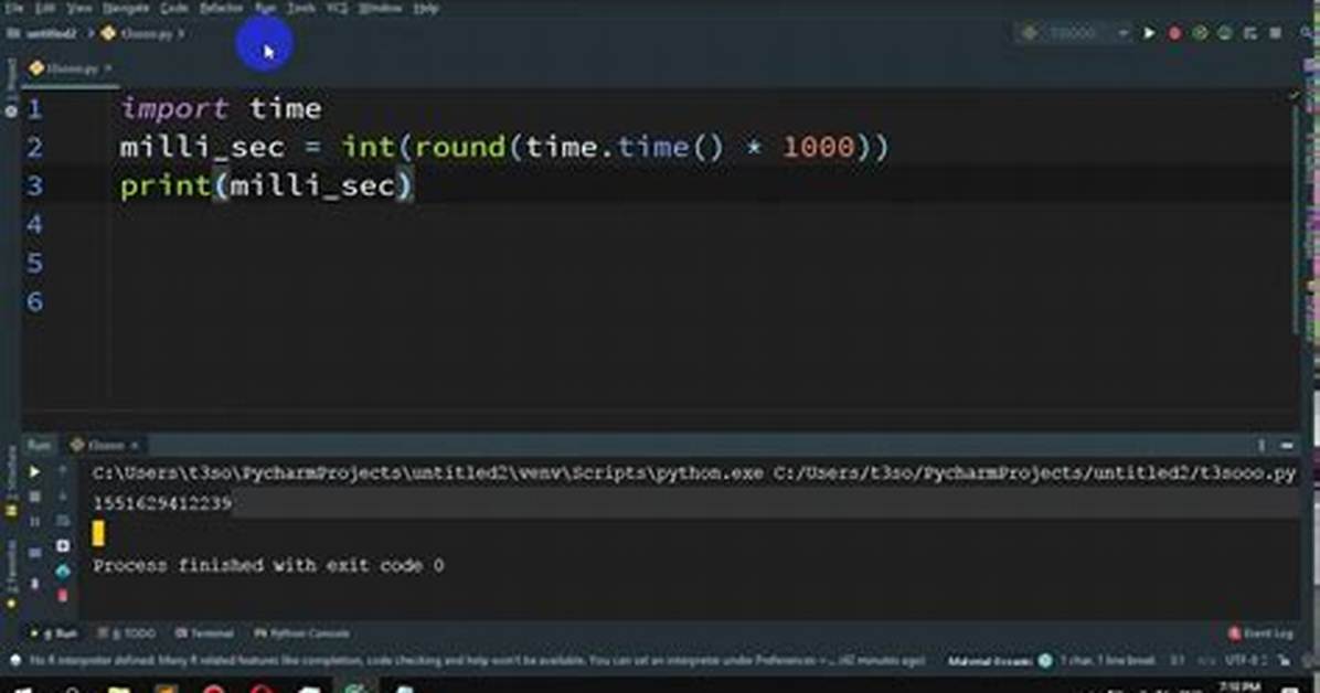 Get Current Time in Milliseconds in Python?