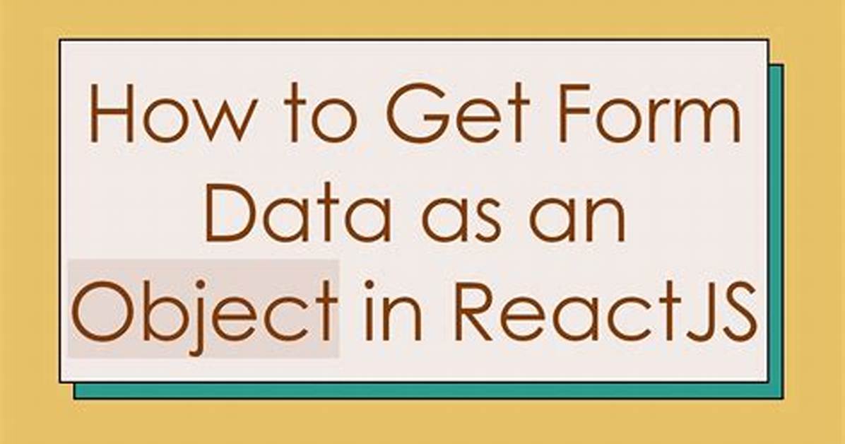 Get Form Data in Reactjs