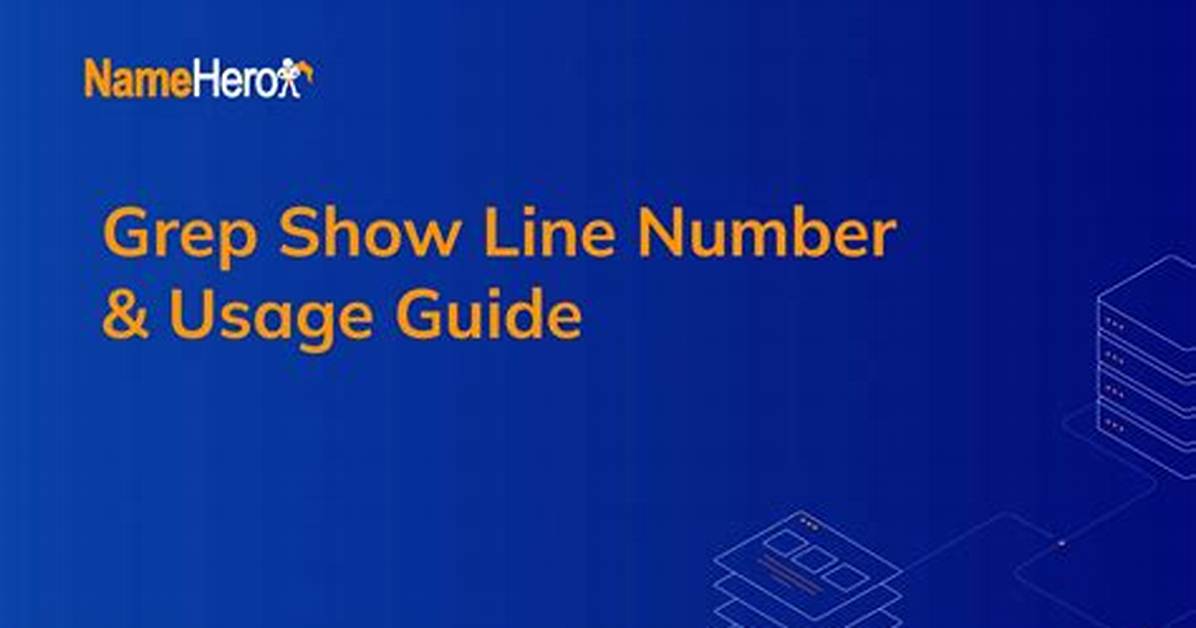 Get Line Number While Using Grep