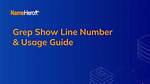 Get Line Number While Using Grep