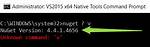 Get Nuget. Exe Version from Command-Line