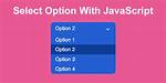 Get Select Option by Value Using Javascript