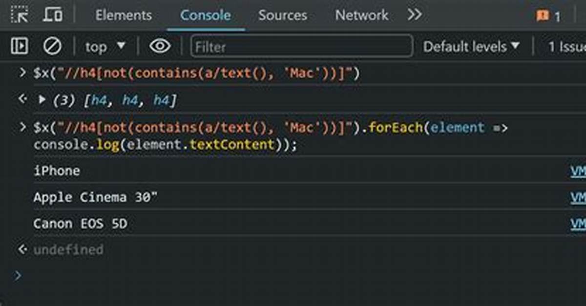 Get Text from Xpath Located Element Using Selenium Webdriver with Javascript