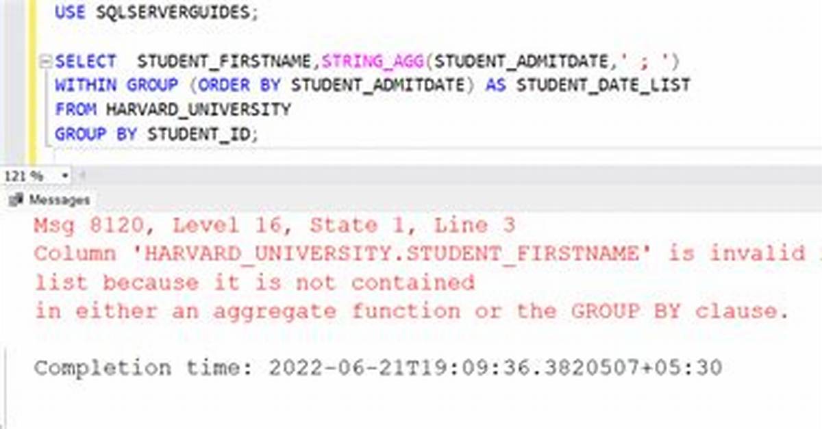 Get Unique Values Using String_Agg in Sql Server