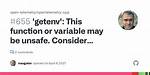 "Getenv. .. Function. .. May Be Unsafe" - Really?