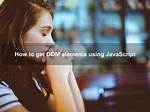Getting Dom Element Value Using Pure Javascript