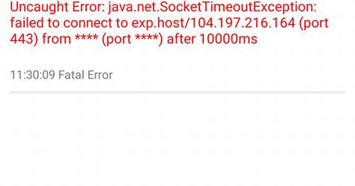Getting Error: Caused by: Java. Net. Sockettimeoutexception: Accept Timed Out