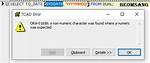 Getting Error - Ora-01858: a Non-Numeric Character Was Found Where a Numeric Was Expected