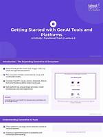 Getting Started with Gen Ai in Operations