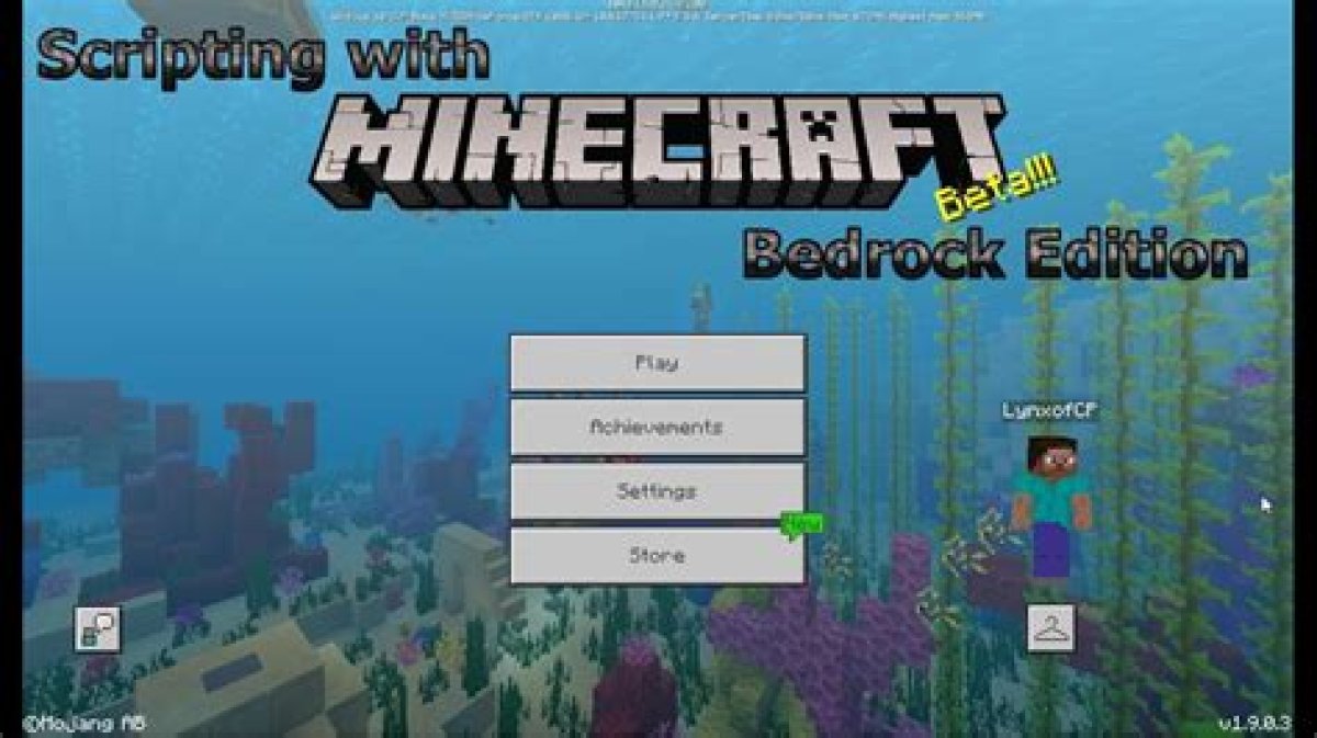 Getting Started with Scripts in Bedrock Edition?
