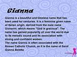 Gianna Meaning