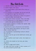 Girl Code Rules