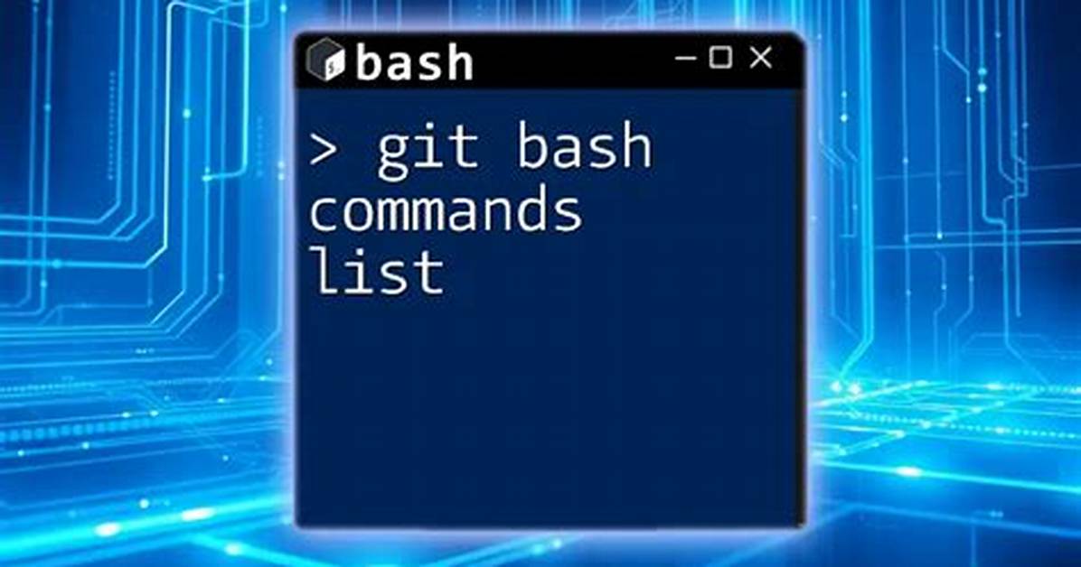 Git Bash Commands