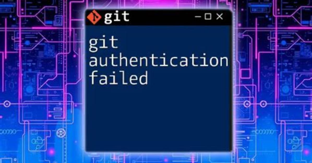 Git Can't Authentication