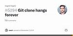 Git Clone Hangs Forever on Github