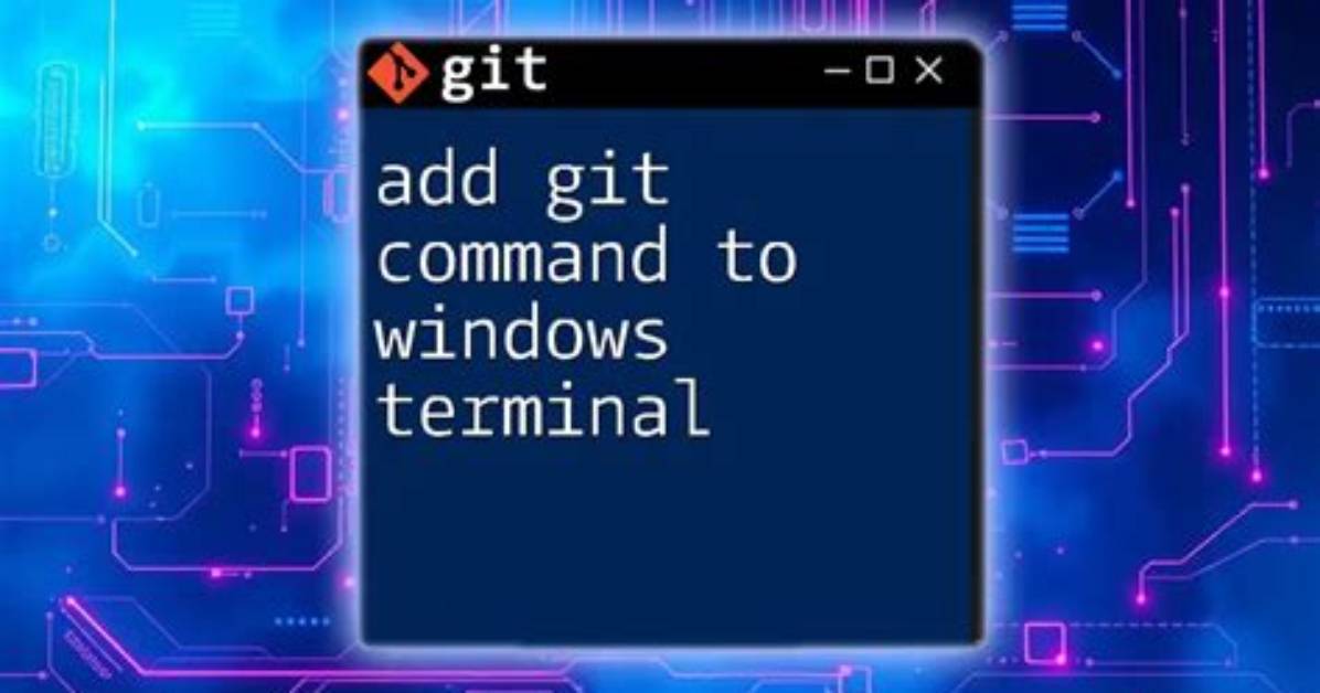 Git: Command Not Found Windows