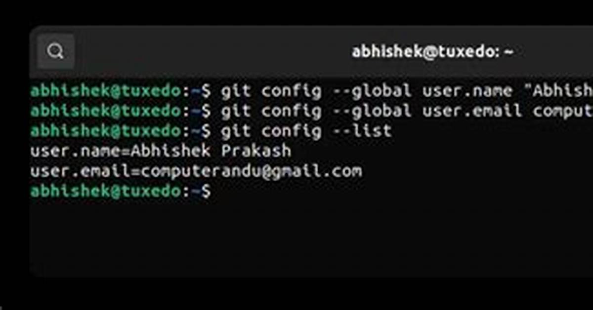 Git Config Username