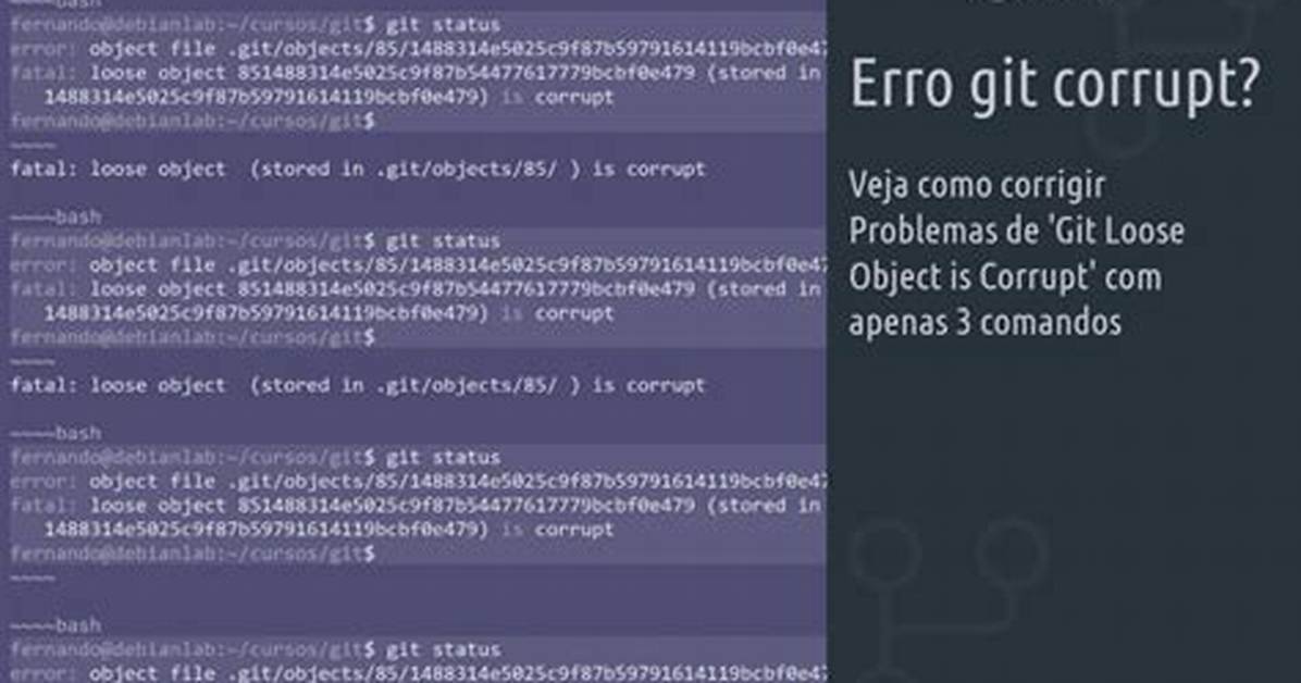 Git: "Corrupt Loose Object"