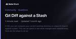 Git Diff Against a Stash