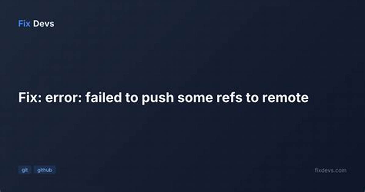 Git Error When Pushing (Remote Failed to Report Status)