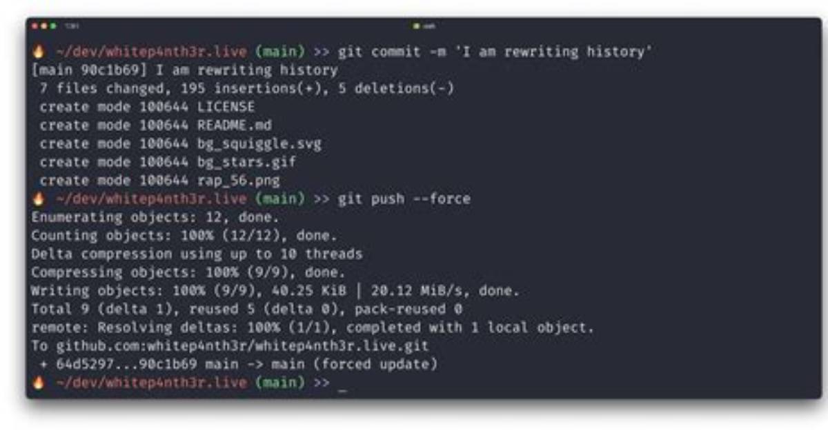 Git History Command