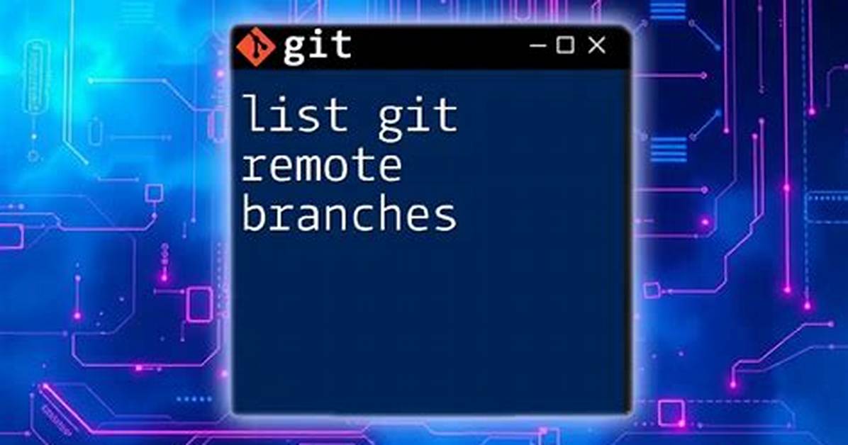 Git List Remotes
