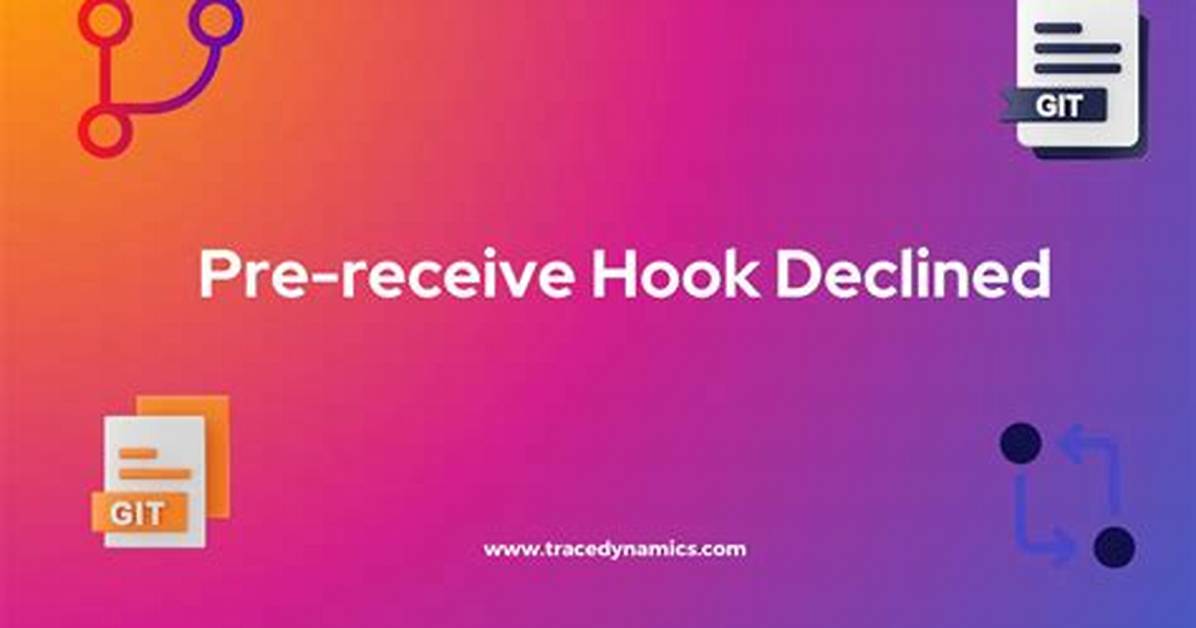 Git Push Error Pre-Receive Hook Declined