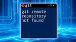 Git - Remote: Repository Not Found