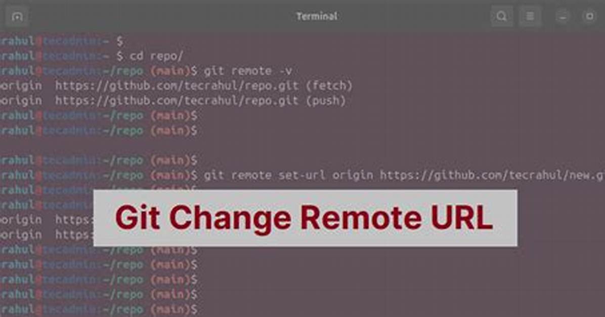Git Remote Set-Url