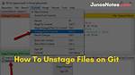 Git Unstage File