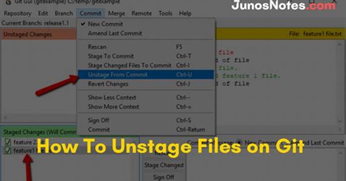 Git Unstage