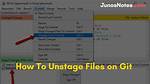 Git Unstage