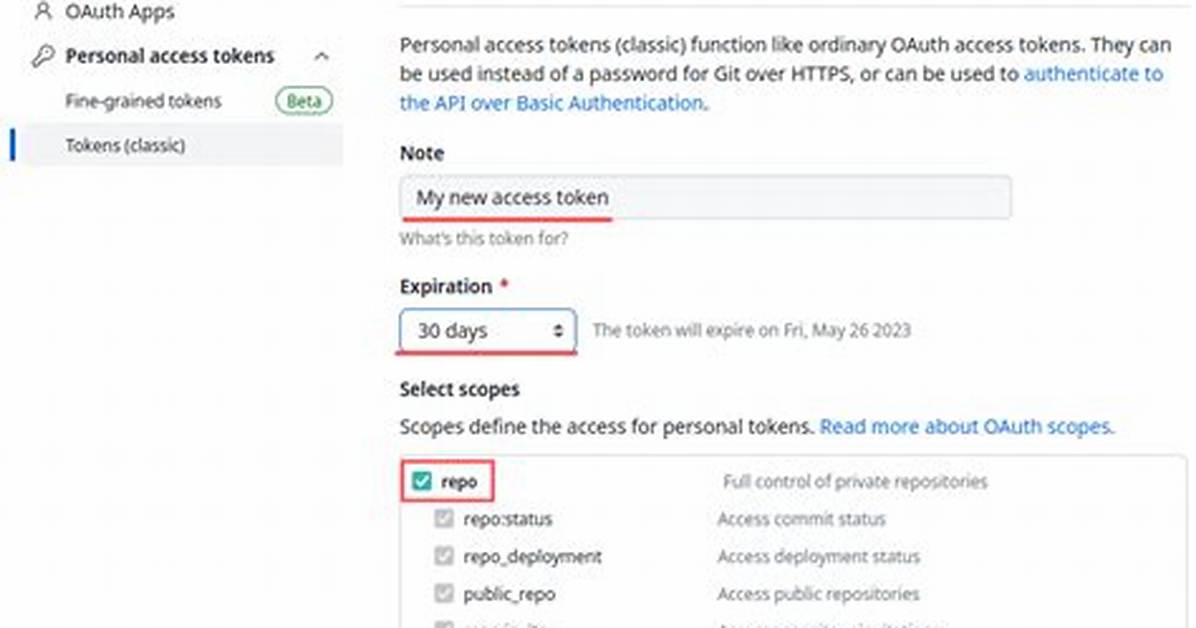 Github Clone with Oauth Access Token