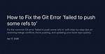 Github - Error: Failed to Push Some Refs to 'Git@Github. Com: Myrepo. Git'