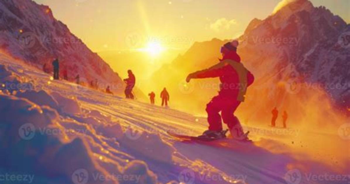 Glide Down Wintry Slopes