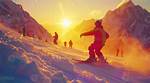 Glide Down Wintry Slopes